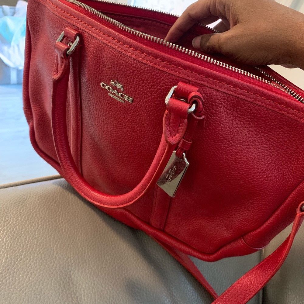 - Red Coach Purse - Picture 2 of 4